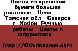 Цветы из креповой бумаги большие ростовые › Цена ­ 3 000 - Томская обл., Северск г. Хобби. Ручные работы » Цветы и флористика   
